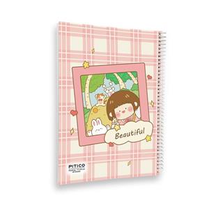 دفتر نقاشی 40 برگ پیتیکو مدل دختر و خرگوش کد 346