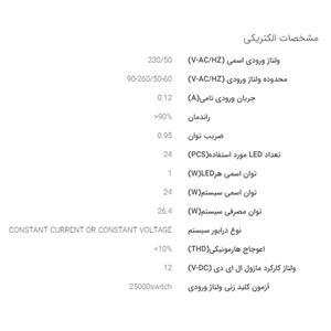 چراغ خیابانی LED شایان برق مدل سهند 24 وات 