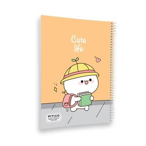 دفتر مشق 100 برگ پیتیکو مدل مجلد طرح خرگوش دانش آموز کد 369