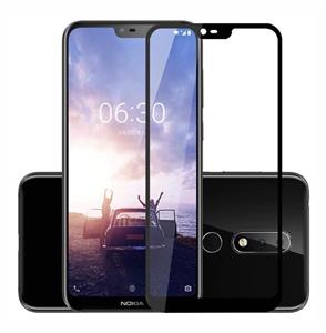 گلس فول و محافظ تمام صفحه گوشی Nokia 6.1 Plus full Glass Screen Protector For plus 