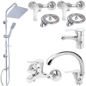 ست شیرآلات آیدا مدل لاله LCR8 مجموعه 8 عددی