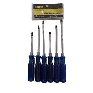 پیچ گوشتی ضربه خور سوکا مدل set6 مجموعه 6 عددی