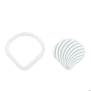 کاتر فشاری شیرینی پزی مدل صدف خطی