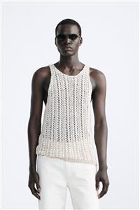 تاپ مردانه زارا TEXTURED KNIT TANK TOP کد 985