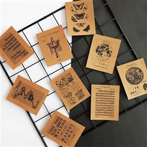 پوستر کرافت طرح اسکلت کد 02 بسته 16 عددی