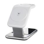 استند شارژر مغناطیسی اپل مدل smart 3 in 1 magnetic wireless charing stand y10