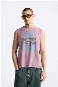 تاپ مردانه زارا PRINT T-SHIRT کد 3301