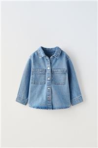 روپوش جین دخترانه زاراSTUDDED DENIM OVERSHIRT کد 5214