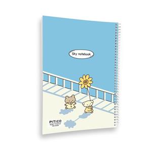 دفتر مشق 100 برگ پیتیکو مدل خرس کوچولو