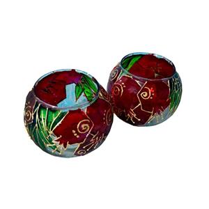 جاشمعی ویترای طرح انار مجموعه 2 عددی