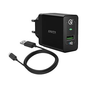 شارژر دیواری PowerPort+1 انکر به‌همراه کابل 0.9 متری micro USB مدل B2013 Anker Wall Charger with micro usb cable B2013