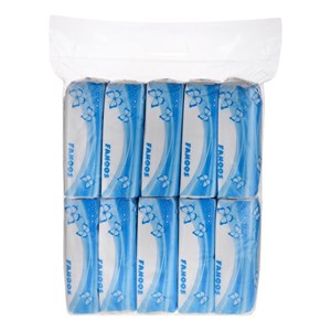 دستمال کاغذی 130 برگ فانوس مدل quality بسته 10 عددی
