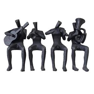 مجسمه مدل نوازنده نشسته کد 001 مجموعه 4 عددی