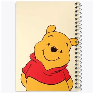 دفتر ژورنال نویسی 50 برگ خندالو مدل نقطه ای طرح خرس پو Winnie The Pooh کد 1596