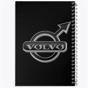دفتر ژورنال نویسی 50 برگ خندالو مدل نقطه ای طرح ولوو volvo کد 23664