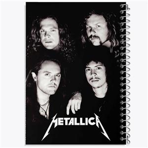 دفتر ژورنال نویسی 50 برگ خندالو مدل نقطه ای طرح گروه موسیقی متالیکا Metallica کد 3262