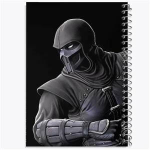دفتر ژورنال نویسی 50 برگ خندالو مدل نقطه ای طرح بازی مورتال کمبت Mortal Kombat کد 29794