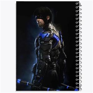 دفتر ژورنال نویسی 50 برگ خندالو مدل نقطه ای طرح بتمن شوالیه آرخام Batman Arkham knight کد 30275