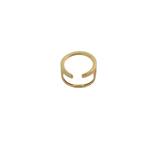 انگشتر طلا 18 عیار زنانه جواهری ماهوور مدل رویا کد 02