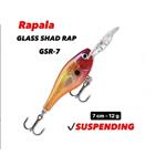 لور ماهیگیری اسپین راپالا RAPALA GLASS SHAD RAP GSR07 GPSF 