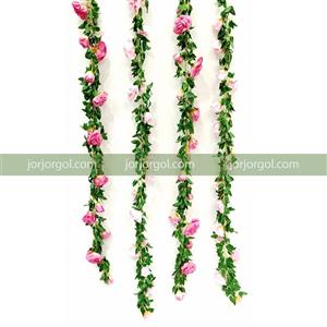 گل مصنوعی مدل ریسه برگ گل رز