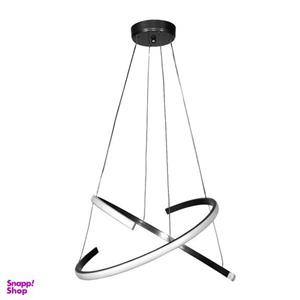 چراغ آویز دو حلقه چشمه نور کد L6384/2H-BK