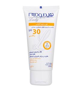 کرم ضد آفتاب گیاهی spf 30 فاقد جاذبهای شیمیائی هیدرودرم