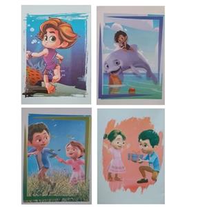 دفتر مشق 40 برگ مدل ماجراهای نوید بسته 4 عددی