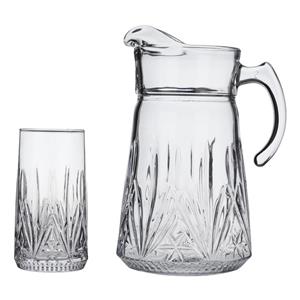 سرویس پارچ و لیوان 7 پارچه نوری تازه مدل مارکیز NT09301300W\t