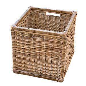 سبد حصیری مدل مروار طرح مربعی