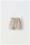 شلوارک پسرانه LINEN BLEND STRIPED BERMUDA SHORTS کد 5624 