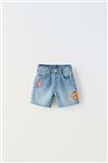 شلوارک بچگانه LOS ANGELES LAKERS NBA DENIM BERMUDA SHORTS کد 740