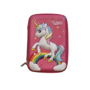 جامدادی مدل فانتزی سیلیکونی طرح یونی کورن رنگین کمانی کد 250