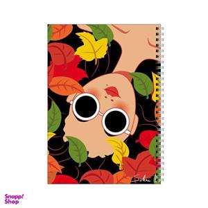 دفتر مشق 50 برگ بامبیلیپ طرح دختر پاییز و عینک آفتابی کد 2105147