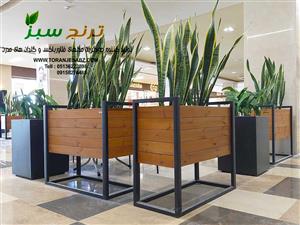 فلاورباکس چوب و فلز مدل شقایق کد 0-550