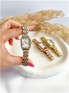 ساعت زنانه عدد رومی مستطیل sevenprincess کد 126