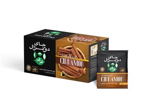 چای سیاه کیسه‌ای با دارچین انولوپ‌دار دوغزال 25 عددی 