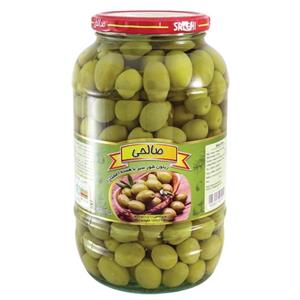زیتون شور سبز ممتاز هسته دار صالحی  - 1500 گرم