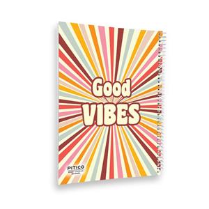 دفتر مشق 80 برگ پیتیکو مدل حس خوب رنگی کد 535