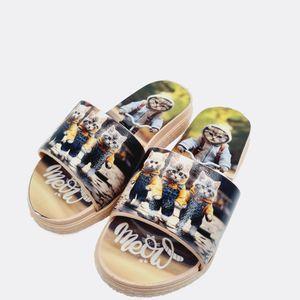 دمپایی بچگانه مدل گربه کد YYY_111