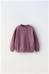 پلیور بچگانه PLUSH SWEATSHIRT WITH CONTRAST SEAMS کد 1406