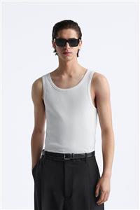 تانک تاپ مردانه زارا RIBBED TANK TOP کد 1630