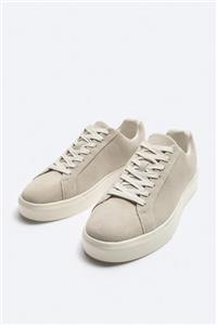 کفش کتانی چرمی مردانه زارا LEATHER SNEAKERS کد 1420