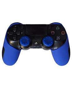 روکش دسته PS4 طرح simple آبی کد4 