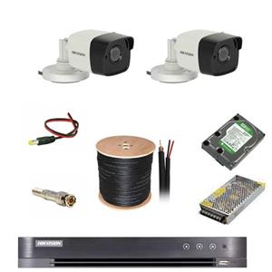 پکیج 2 دوربین مداربسته هایک ویژن