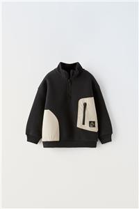 سویشرت بچگانه کد 201 CONTRAST POCKET SWEATSHIRT 