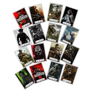 استیکر مدل بازی کال اف دیوتی طرح call of duty مجموعه 16 عددی -