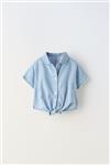 DENIM SHIRT WITH KNOT