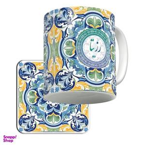 ماگ لاژید مدل اسم رزیتا کد YBPRSN به همراه زیرلیوانی