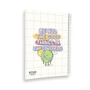 دفتر مشق 80 برگ پیتیکو مدل زمین کیوت کد 547